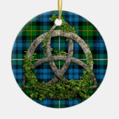 Celtic Knot and Clan Campbell of Argyll Tartan Keramisch Ornament (Voorkant)