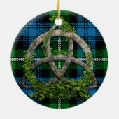 Celtic Knot and Clan Campbell of Argyll Tartan Keramisch Ornament (Achterkant)
