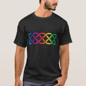Celtic Knot Band Rainbow Gay Pride T-shirt (Voorkant)