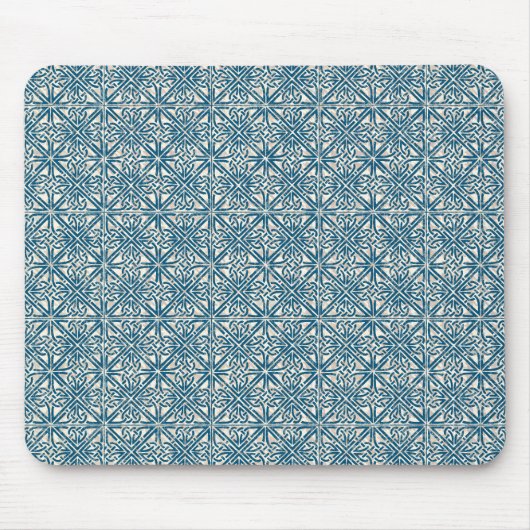 Celtic Knot Blauwgroen Blue Pattern Muismat (Voorkant)