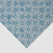 Celtic Knot Blauwgroen Blue Pattern Tissuepapier (Detail)