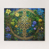 Celtic Knot Bloemen Knotwork Legpuzzel (Horizontaal)