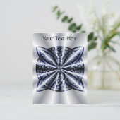 Celtic Knot Blue Tangled Doodle Design Briefkaart (Staand voorkant)