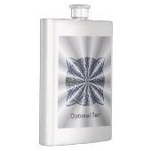 Celtic Knot Blue Tangled Doodle Design Heupfles (Rechts)