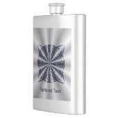 Celtic Knot Blue Tangled Doodle Design Heupfles (Links)