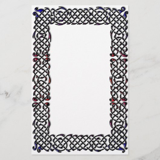 Celtic Knot Border Briefpapier (Voorkant)