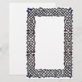 Celtic Knot Border Briefpapier (Voorkant / Achterkant)