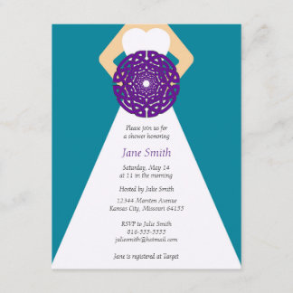 Celtic Knot Bridal Shower Invitation Kaart