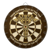Celtic Knot Caduceus dartboard met aangepaste teks