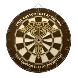 Celtic Knot Caduceus dartboard met aangepaste teks Dartbord