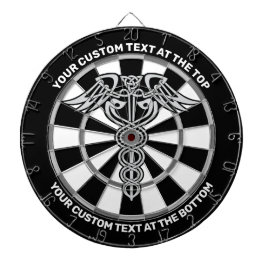 Celtic Knot Caduceus dartboard met aangepaste teks Dartbord