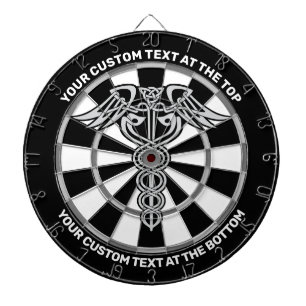 Celtic Knot Caduceus dartboard met aangepaste teks Dartbord