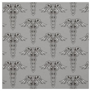 Celtic Knot Caduceus Fabric Stof