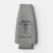 Celtic Knot Caduceus Flesjeskoeler (Voorkant)