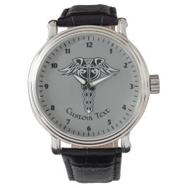 Celtic Knot Caduceus Horloge