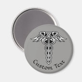 Celtic Knot Caduceus Magneet (Voorkant / Achterkant)