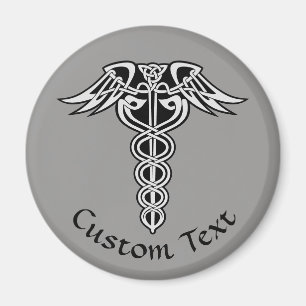 Celtic Knot Caduceus Magneet