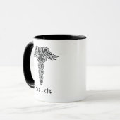 Celtic Knot Caduceus Mok (Voorkant links)