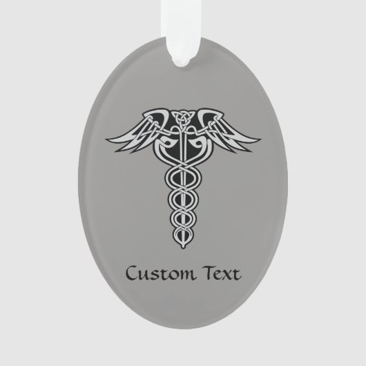 Celtic Knot Caduceus Ornament (voorkant)