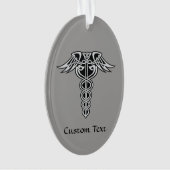 Celtic Knot Caduceus Ornament (voorkant)
