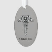 Celtic Knot Caduceus Ornament (voorkant)