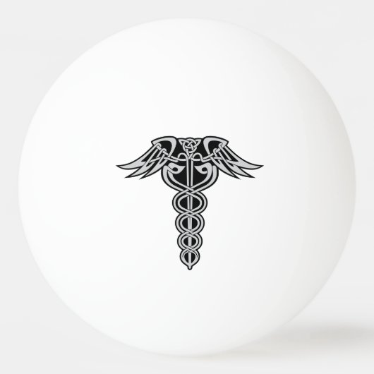 Celtic Knot Caduceus Pingpongbal (Voorkant)