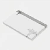 Celtic Knot Caduceus Post-it Notes (Schuin)