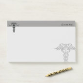 Celtic Knot Caduceus Post-it Notes (Op bureau)