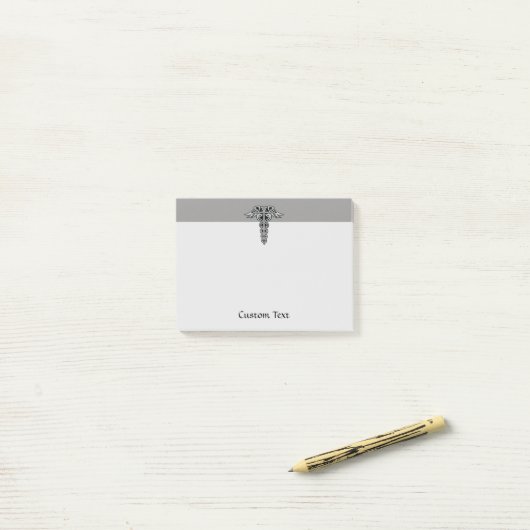 Celtic Knot Caduceus Post-it Notes (Op bureau)