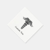 Celtic Knot Caduceus Servet (Hoek)