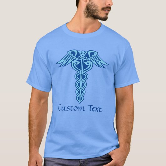 Celtic Knot Caduceus T-Shirt (Voorkant)