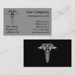 Celtic Knot Caduceus Visitekaartje