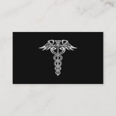 Celtic Knot Caduceus Visitekaartje (Achterkant)
