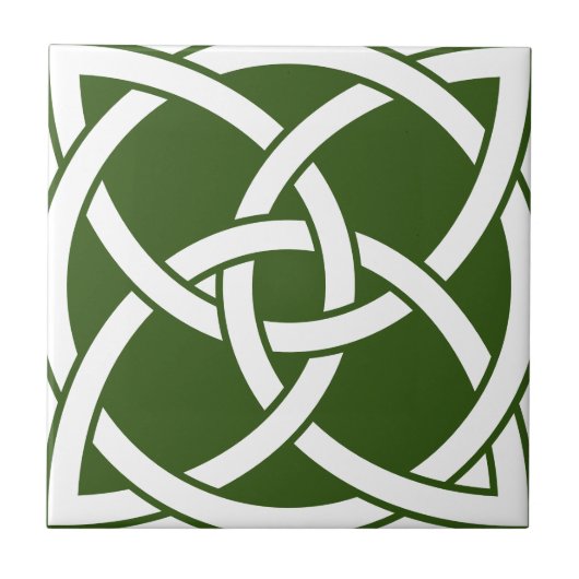 Celtic Knot Ceramic Tile Tegeltje (Voorkant)