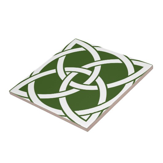 Celtic Knot Ceramic Tile Tegeltje (Zijkant)