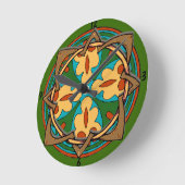 Celtic Knot Clock Face Ronde Klok (Hoek)