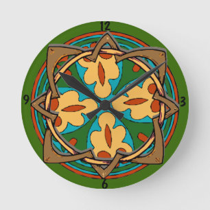 Celtic Knot Clock Face Ronde Klok