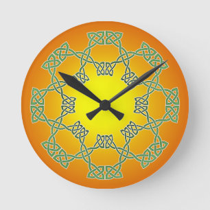 Celtic Knot Clock Ronde Klok