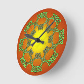 Celtic Knot Clock Ronde Klok (Hoek)