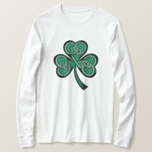 Celtic Knot & Clover Fusion T-shirt (Design voorkant)