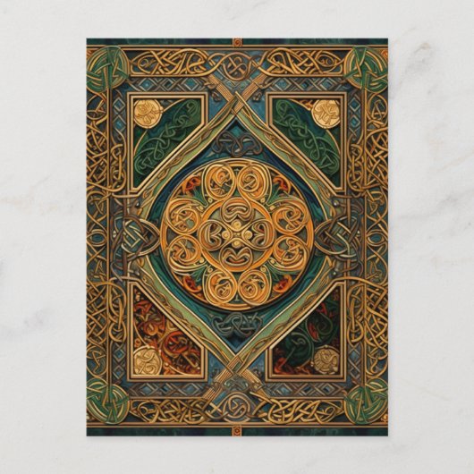 Celtic Knot Colorful Knotwork Briefkaart (Voorkant)