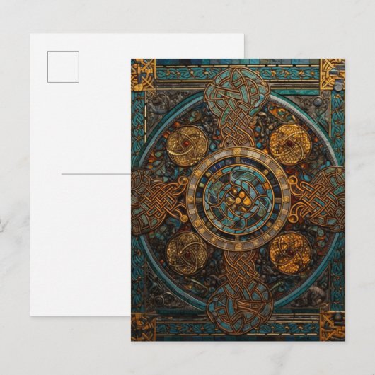 Celtic Knot Colorful Knotwork Briefkaart (Voorkant / Achterkant)