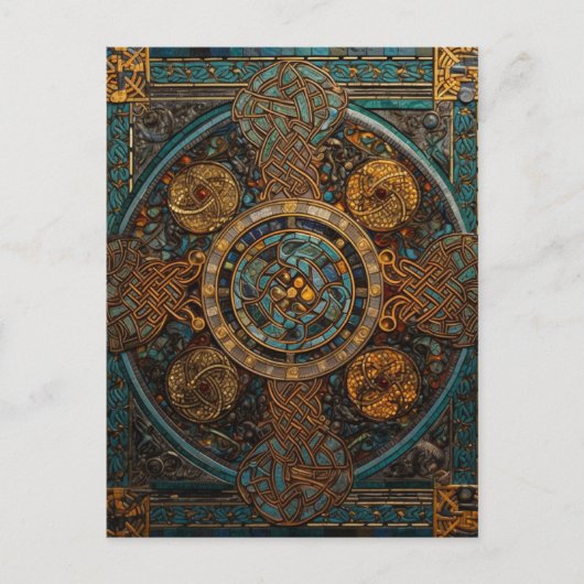 Celtic Knot Colorful Knotwork Briefkaart (Voorkant)