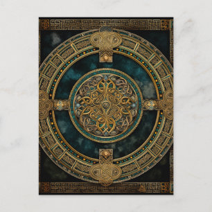Celtic Knot Colorful Knotwork Briefkaart
