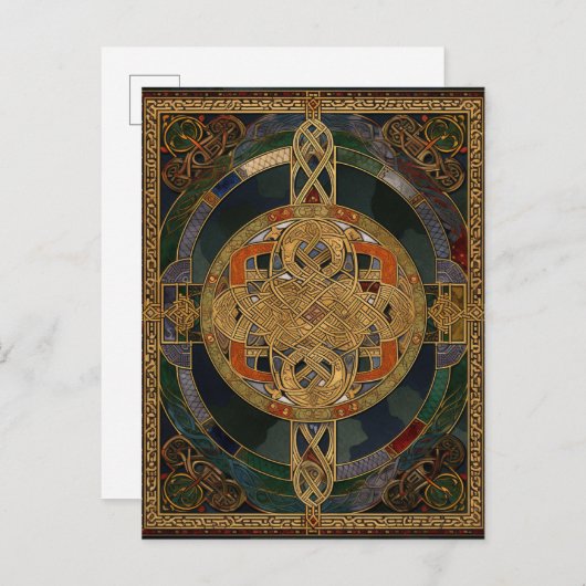Celtic Knot Colorful Knotwork Briefkaart (Voorkant / Achterkant)