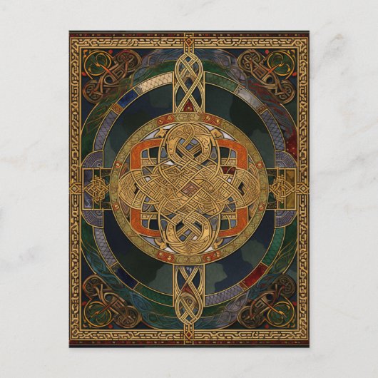 Celtic Knot Colorful Knotwork Briefkaart (Voorkant)
