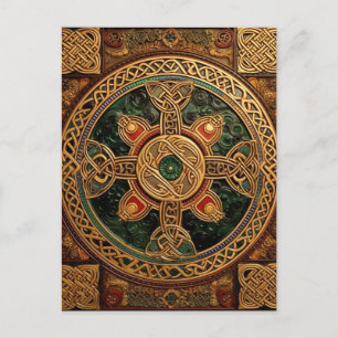 Celtic Knot Colorful Knotwork Briefkaart
