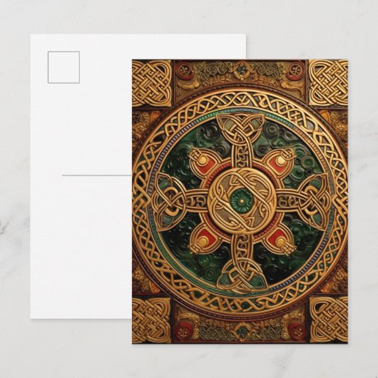 Celtic Knot Colorful Knotwork Briefkaart (Voorkant / Achterkant)