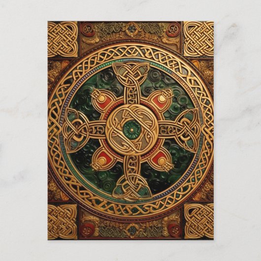 Celtic Knot Colorful Knotwork Briefkaart (Voorkant)