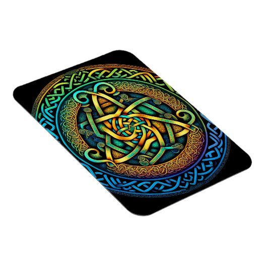 Celtic Knot Colorful Knotwork Magneet (Rechterzijde)